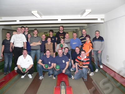Gruppenfoto Kegelabend 2012