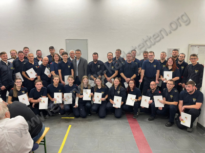 Fest Dankesfeier mit Medaillen Verleihung und Empfang unseres neuen Fahrzeuges