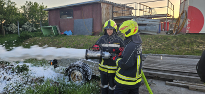 Übung Branddienst - Schaum