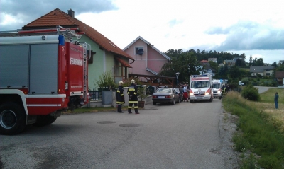 Einsatz nach Verkehrsunfall Motorrad gegen Fußgänger