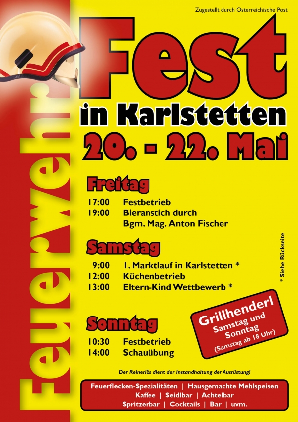 Feuerwehrfest in Karlstetten - 20.-22. Mai 2016