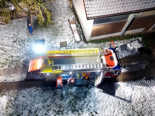 Feuerwehr übt Forstunfall